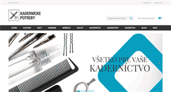 Desktop Screenshot of kadernickepotreby.sk